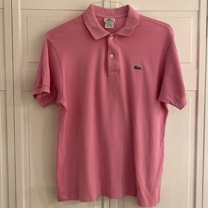 Men’s Pink Lacoste Polo